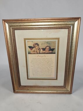 Louis Raphael Gold Framed Cherub Angel Print
